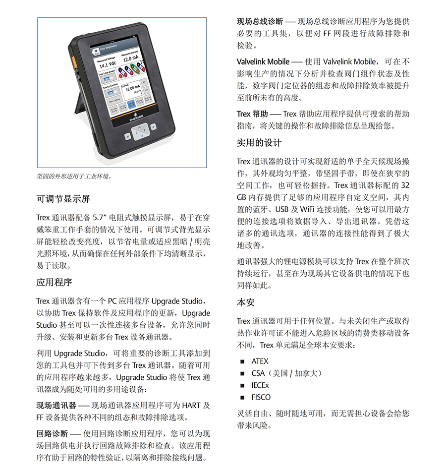 艾默生TREX現場通訊器